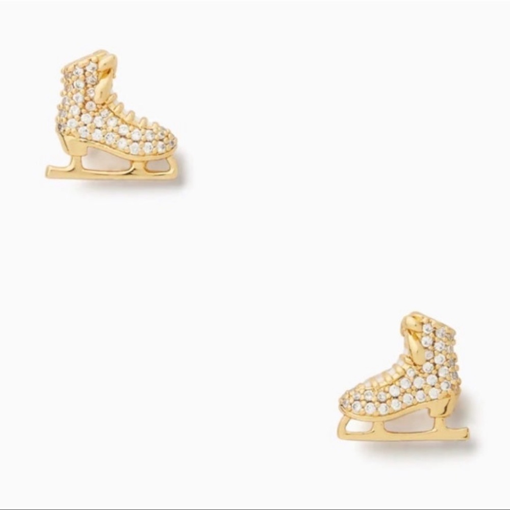 Kate Spade Snow Day Ice Skate Stud Earrings